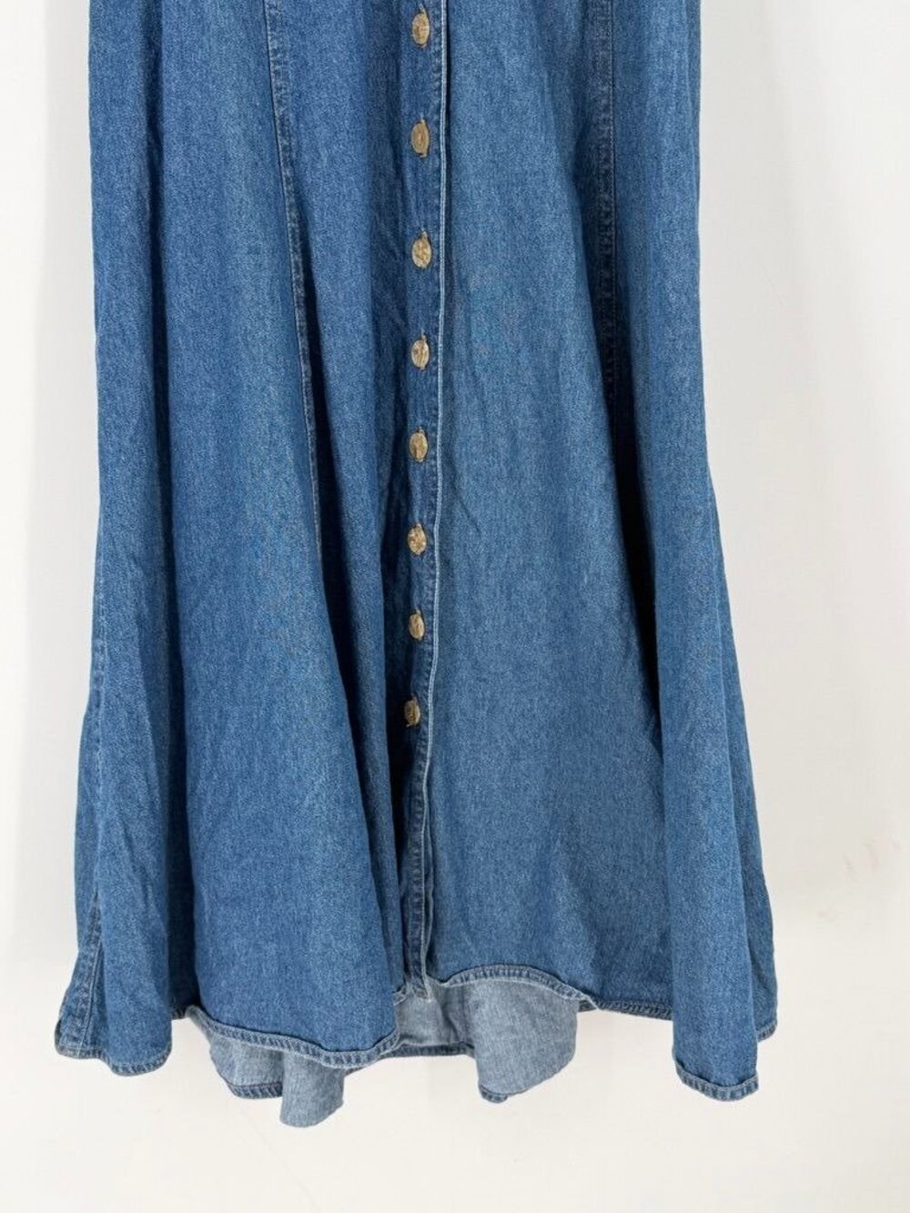 Signature by Robbie Bee Cotton Halter Dress Button Up Midi - Picture 2 of 12